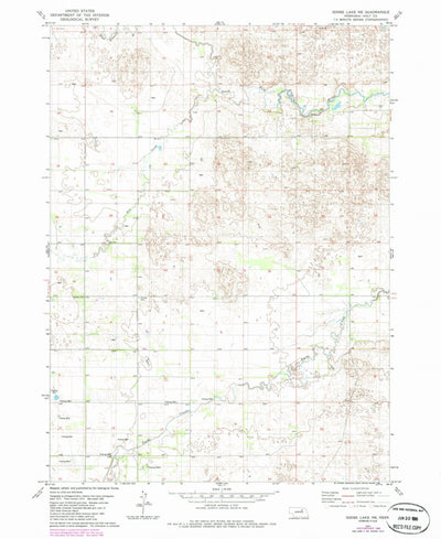 United States Geological Survey Goose Lake NE, NE (1981, 24000-Scale) digital map