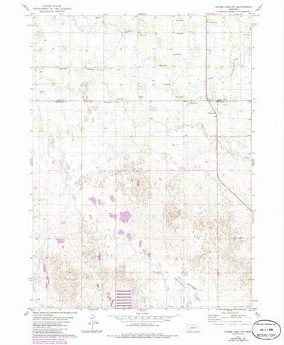 United States Geological Survey Goose Lake SW, NE (1981, 24000-Scale) digital map