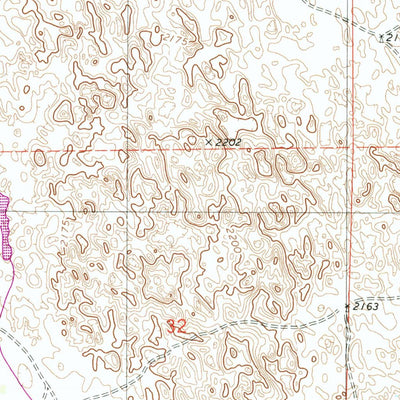 United States Geological Survey Goose Lake SW, NE (1981, 24000-Scale) digital map