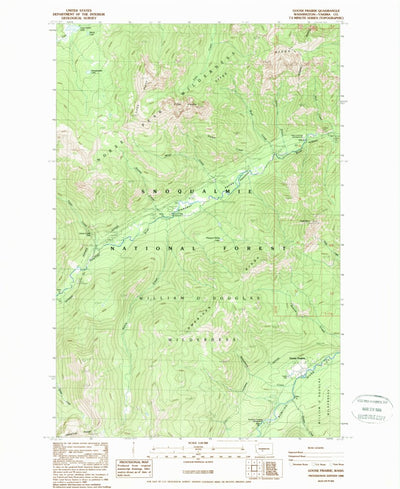 United States Geological Survey Goose Prairie, WA (1988, 24000-Scale) digital map