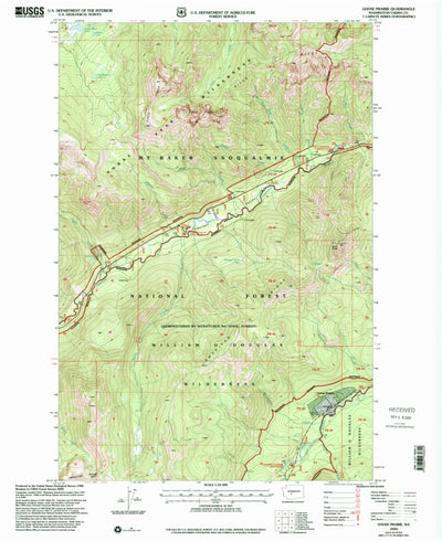 United States Geological Survey Goose Prairie, WA (2000, 24000-Scale) digital map