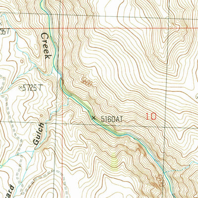 United States Geological Survey Gooseberry Creek, ID (1989, 24000-Scale) digital map