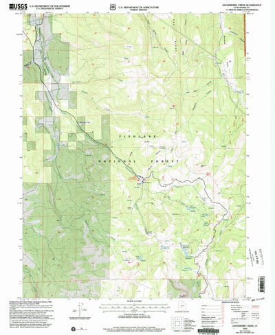 United States Geological Survey Gooseberry Creek, UT (2001, 24000-Scale) digital map