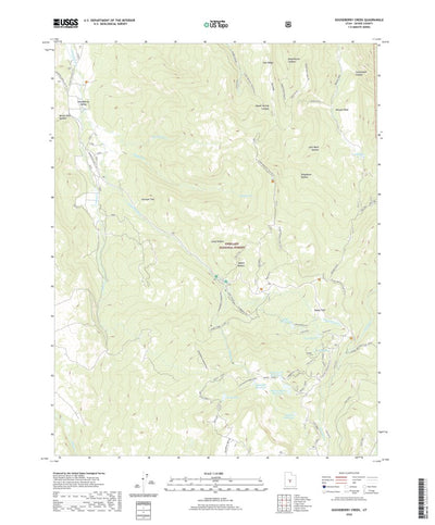 United States Geological Survey Gooseberry Creek, UT (2020, 24000-Scale) digital map