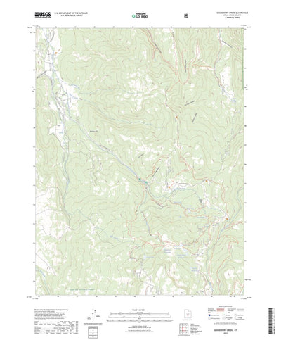 United States Geological Survey Gooseberry Creek, UT (2023, 24000-Scale) digital map