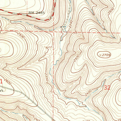United States Geological Survey Gooseberry, OR (1968, 24000-Scale) digital map