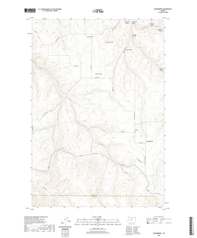 United States Geological Survey Gooseberry, OR (2020, 24000-Scale) digital map