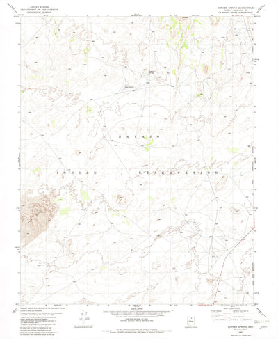 United States Geological Survey Gopher Spring, AZ (1982, 24000-Scale) digital map