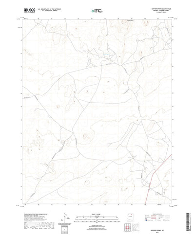 United States Geological Survey Gopher Spring, AZ (2021, 24000-Scale) digital map