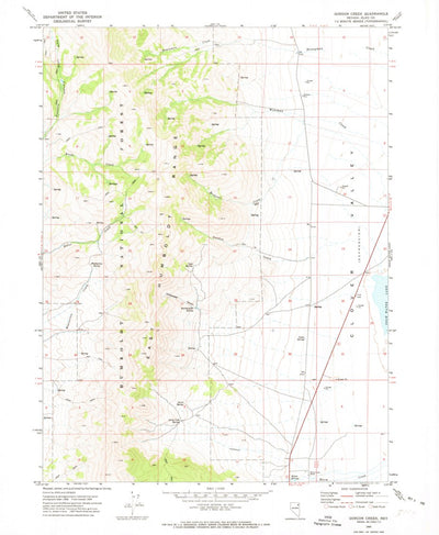 United States Geological Survey Gordon Creek, NV (1969, 24000-Scale) digital map