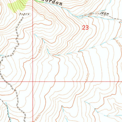 United States Geological Survey Gordon Creek, NV (1969, 24000-Scale) digital map