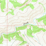 United States Geological Survey Gordon Creek, WY (1967, 24000-Scale) digital map