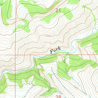 United States Geological Survey Gordon Creek, WY (1967, 24000-Scale) digital map