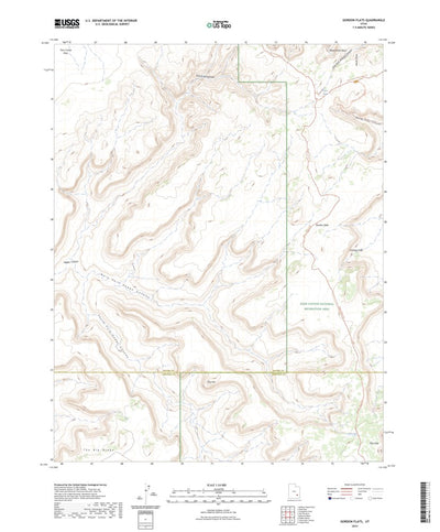 United States Geological Survey Gordon Flats, UT (2023, 24000-Scale) digital map