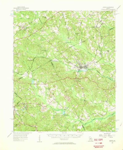 United States Geological Survey Gordon, GA (1956, 62500-Scale) digital map