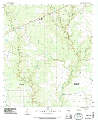 United States Geological Survey Gordon, LA (1994, 24000-Scale) digital map