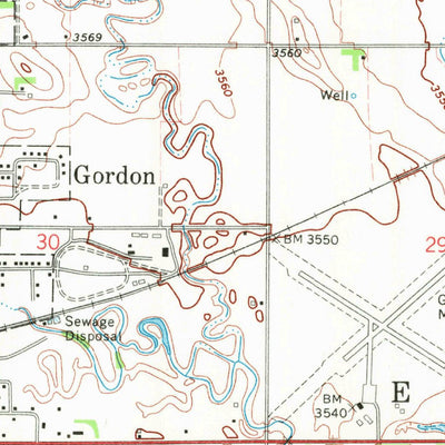 United States Geological Survey Gordon, NE (1969, 24000-Scale) digital map