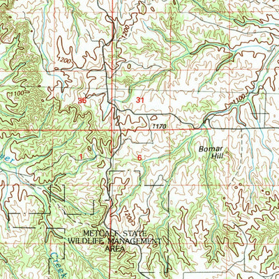 United States Geological Survey Gordon, NE-SD (1985, 100000-Scale) digital map