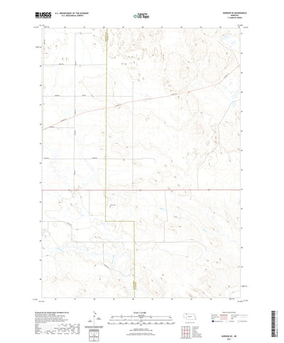 United States Geological Survey Gordon SE, NE (2021, 24000-Scale) digital map