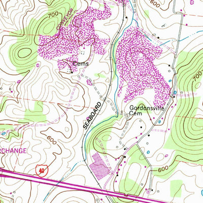 United States Geological Survey Gordonsville, TN (1962, 24000-Scale) digital map