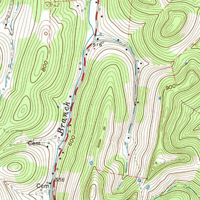 United States Geological Survey Gordonsville, TN (1962, 24000-Scale) digital map