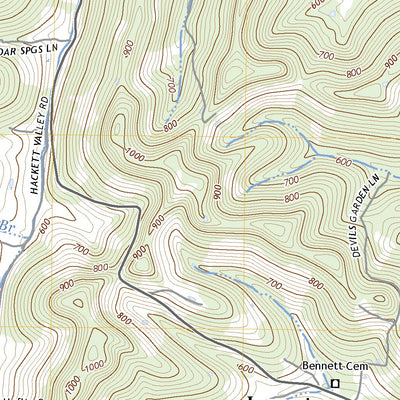 United States Geological Survey Gordonsville, TN (2022, 24000-Scale) digital map