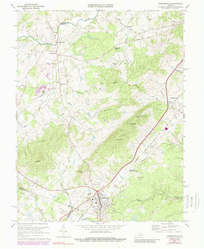 United States Geological Survey Gordonsville, VA (1970, 24000-Scale) digital map