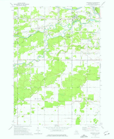 United States Geological Survey Gordonville, MI (1973, 24000-Scale) digital map