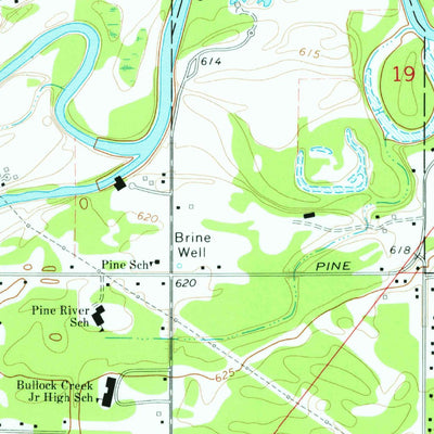 United States Geological Survey Gordonville, MI (1973, 24000-Scale) digital map