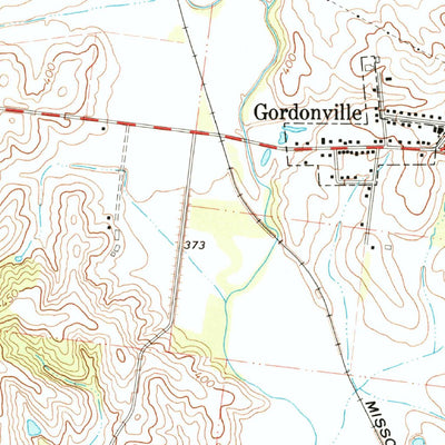 United States Geological Survey Gordonville, MO (1967, 24000-Scale) digital map
