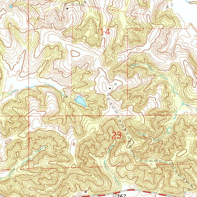 United States Geological Survey Gordonville, MO (1967, 24000-Scale) digital map