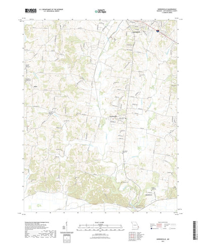 United States Geological Survey Gordonville, MO (2021, 24000-Scale) digital map