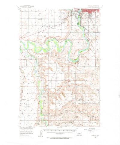 United States Geological Survey Gore Hill, MT (1955, 62500-Scale) digital map