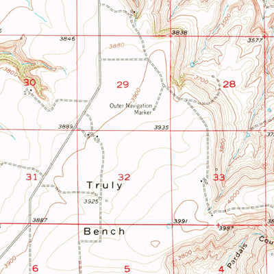United States Geological Survey Gore Hill, MT (1955, 62500-Scale) digital map