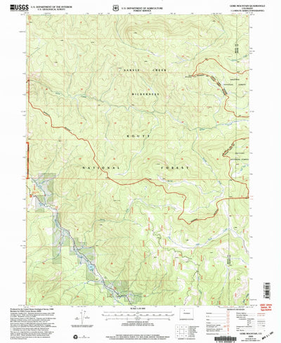 United States Geological Survey Gore Mountain, CO (2000, 24000-Scale) digital map