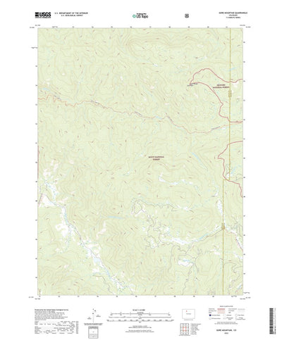 United States Geological Survey Gore Mountain, CO (2022, 24000-Scale) digital map
