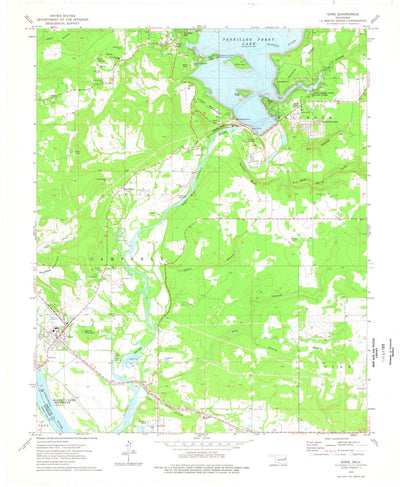 United States Geological Survey Gore, OK (1974, 24000-Scale) digital map