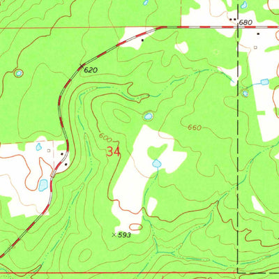 United States Geological Survey Gore, OK (1974, 24000-Scale) digital map