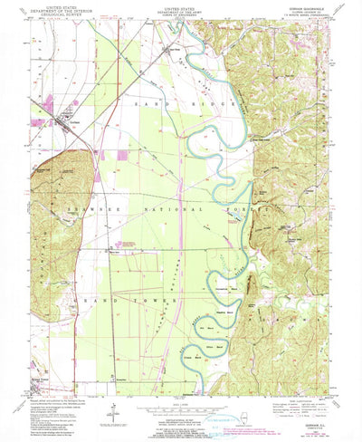 United States Geological Survey Gorham, IL (1947, 24000-Scale) digital map