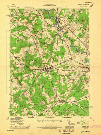 United States Geological Survey Gorham, ME (1944, 25000-Scale) digital map