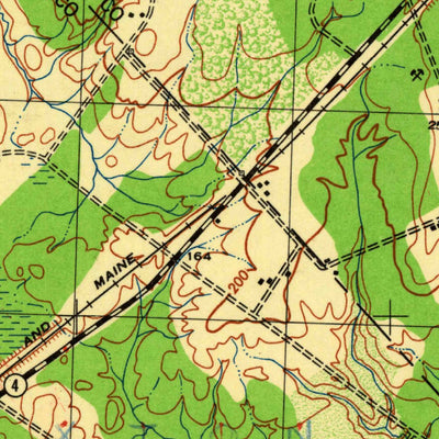 United States Geological Survey Gorham, ME (1944, 25000-Scale) digital map