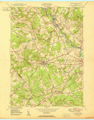 United States Geological Survey Gorham, ME (1950, 24000-Scale) digital map