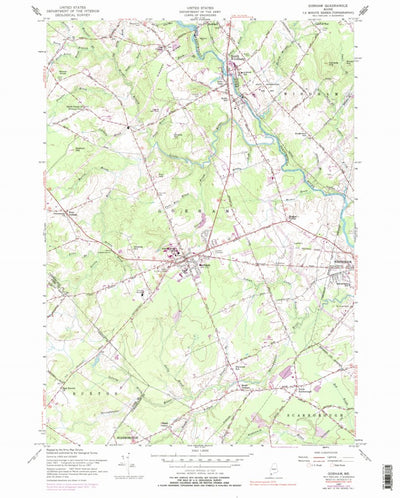 United States Geological Survey Gorham, ME (1957, 24000-Scale) digital map