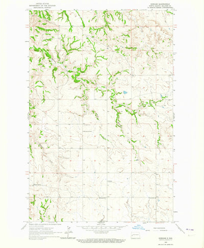 United States Geological Survey Gorham, ND (1963, 24000-Scale) digital map