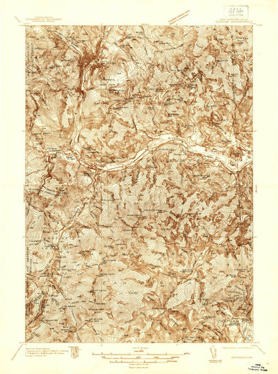 United States Geological Survey Gorham, NH-ME (1937, 48000-Scale) digital map