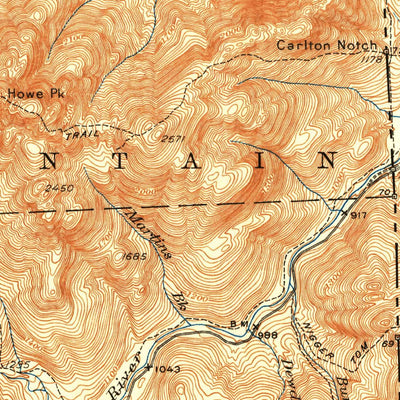 United States Geological Survey Gorham, NH-ME (1942, 62500-Scale) digital map