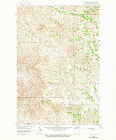 United States Geological Survey Gorham NW, ND (1963, 24000-Scale) digital map