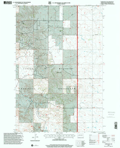 United States Geological Survey Gorham SE, ND (1997, 24000-Scale) digital map
