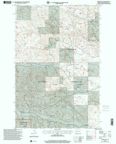 United States Geological Survey Gorham SW, ND (1997, 24000-Scale) digital map