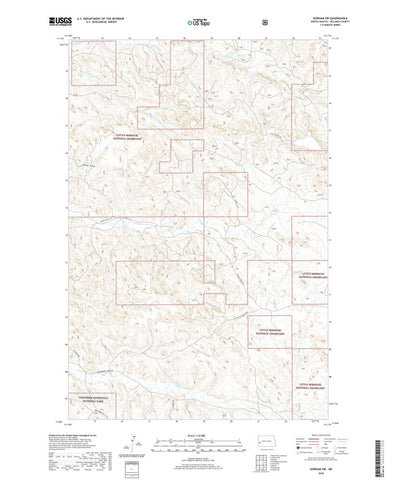 United States Geological Survey Gorham SW, ND (2020, 24000-Scale) digital map